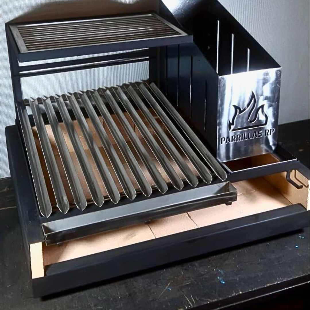 Churrasqueira Parrilla Argentina em Inox 2 Grelhas para Bancada Platinum (Orçamento)