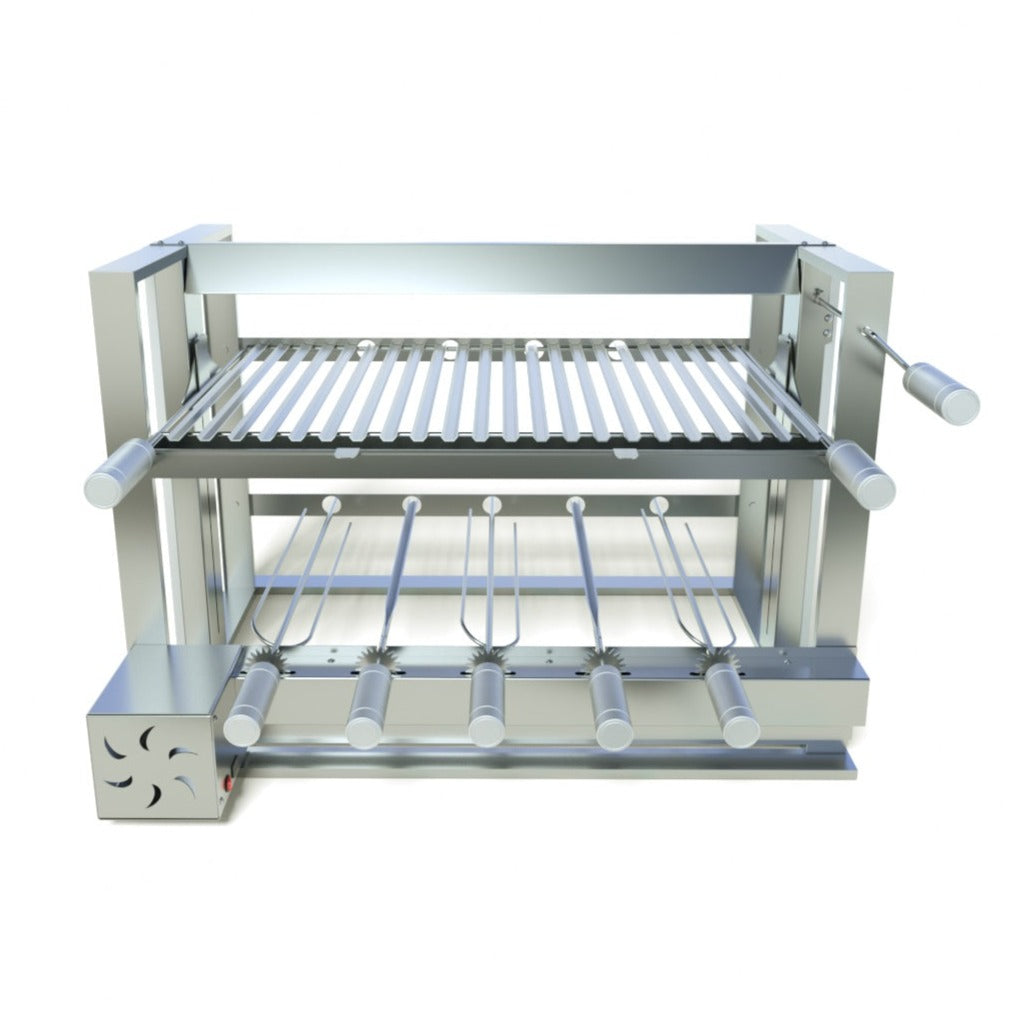 Churrasqueira Gira Grill com motor e sistema de elevação (Orçamento)