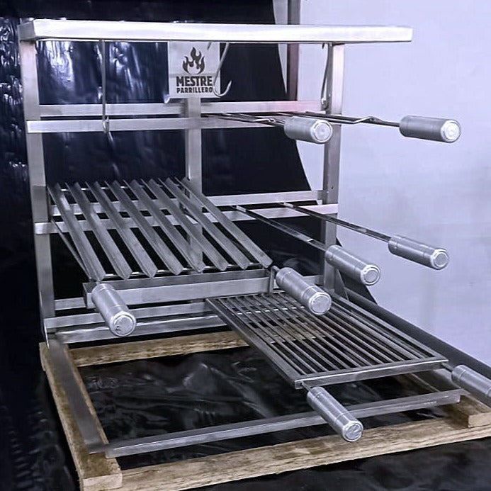 Churrasqueira Parrilla com Grelhas e Porta Espetos Prática (Orçamento)