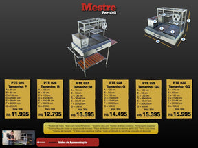 Churrasqueira Parrilla Portátil com Elevação Mestre Parrillero (Orçamento)