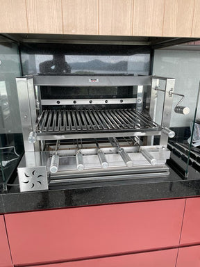 Churrasqueira Gira Grill com motor e sistema de elevação (Orçamento)