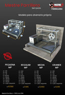 Churrasqueira Parrilla Argentina e Uruguaia de Elevação sem Porta - Modelo Alvenaria (Orçamento)