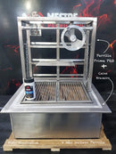 Kit churrasqueira parrilla Argentina e Uruguaia + caixa braseiro modelo Prime Pro M2