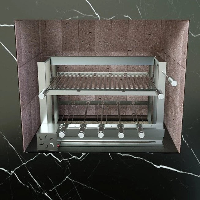 Churrasqueira Gira Grill com motor e sistema de elevação (Orçamento)