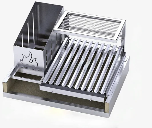Churrasqueira Parrilla Argentina 2 Grelhas para Bancada Platinum (Orçamento)