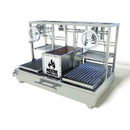 Churrasqueira Parrilla Argentina e Uruguaia de Elevação para Bancada com Firebox Central (Orçamento)